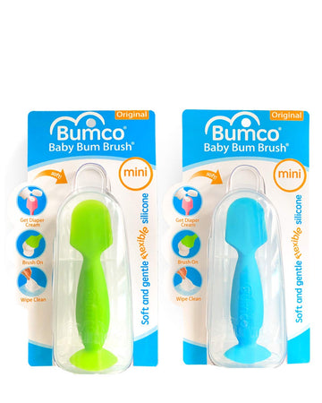 Bumco 2-Pack Diaper Cream Spatula (Mini) - BPA-free Butt Paste Diaper Cream Applicator, Soft & Flexible Diaper Rash Cream Applicator, Butt Spatula Baby, Mom-Invented Diaper Bag Essentials