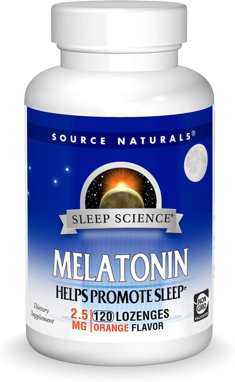 Source Naturals Melatonin 2.5 mg - 120 Orange avored Lenges