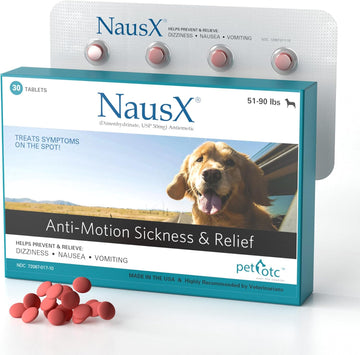 (51-90lbs Anti Nausea/Motion Sickness Treatment and Preventative for Dogs (NSXL)