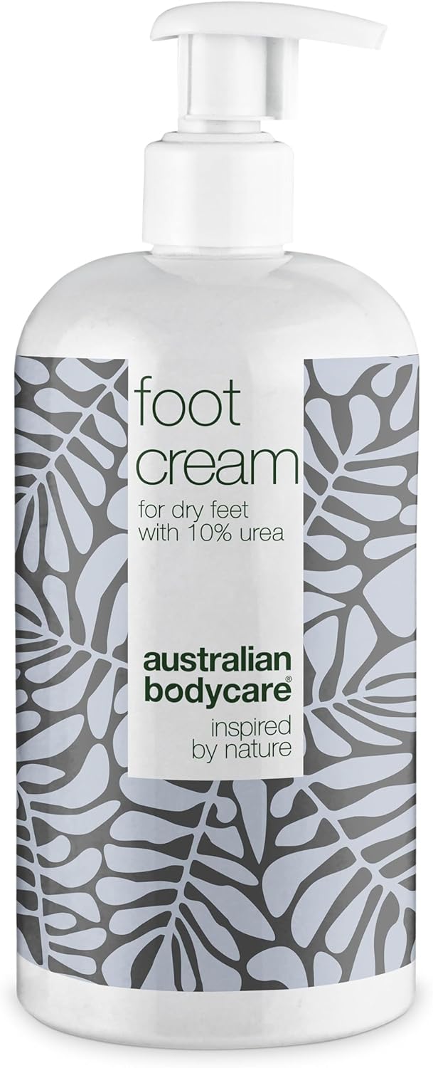 Foot Cream From Australian Bodycare 500Ml | Hard Skin Remover For Women & Men | Treatment Against Hard, Very Dry & Cracked Feet With 10% Urea | Foot Care Against Sweaty Feet With Tea Tree Oil
