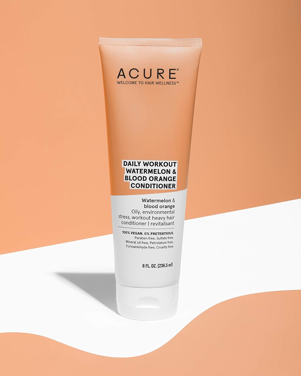 Acure Daily Workout Watermelon Conditioner | 100% Vegan | For Oily, Environmental Stressed, Workout Heavy Hair | Watermelon & Blood Orange - Gentle Everyday Formula | 8 Fl Oz : Beauty & Personal Care