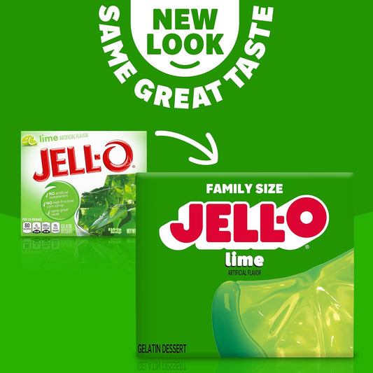 Jell-O Lime Gelatin Dessert Mix (6 Oz Box)