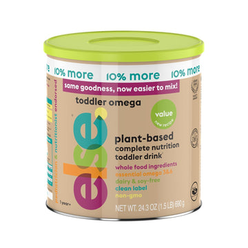 Else Omega Value Complete & Balanced Toddler Formula (12-36M) With Omega 3&6 For Brain Development,Plant-Based,Dairy Alternative,24.3 Oz