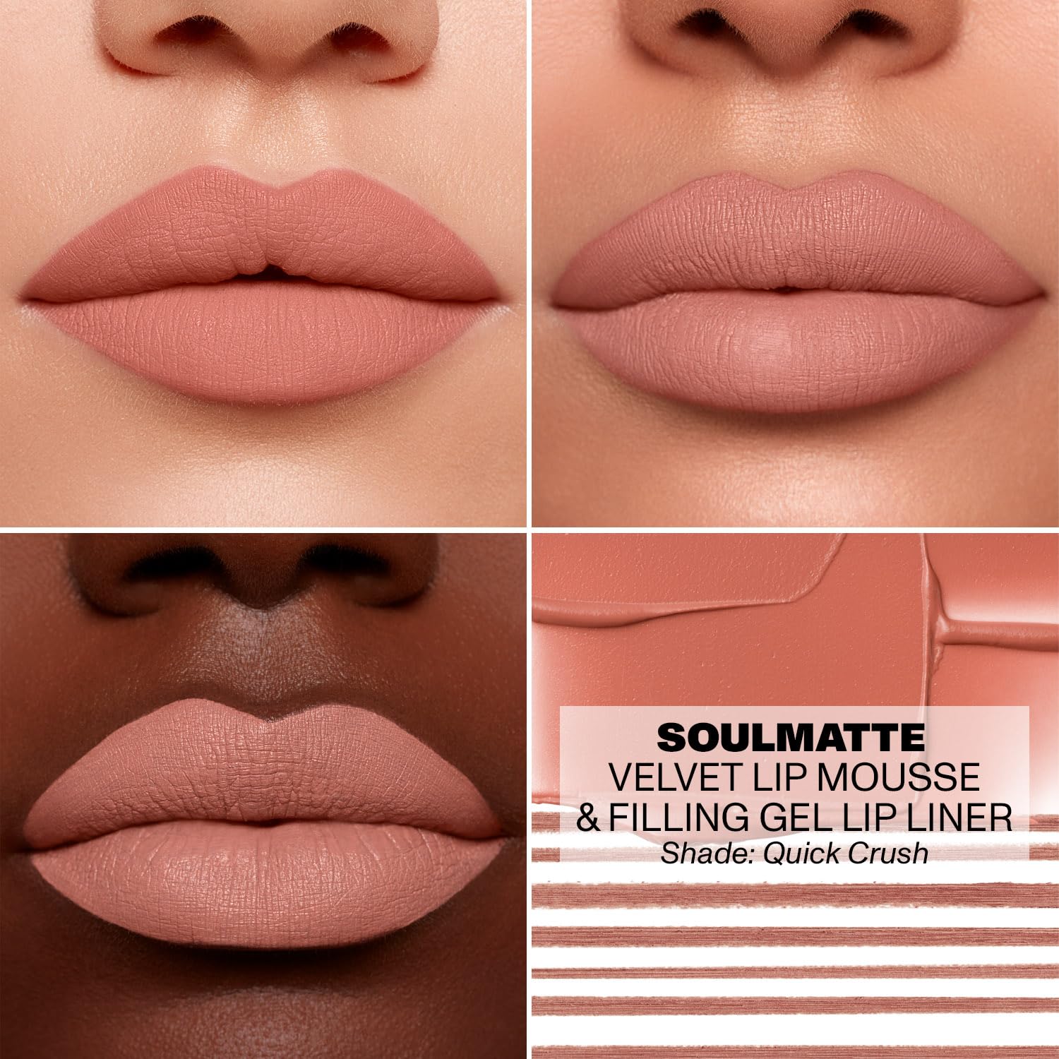 Morphe Soulmatte Filling Gel Lip Liner - Ultra Creamy Lip Liner With A Matte Formula - Defines, Contours & Reshapes Lips For A Soft Focus, Long-Lasting Finish - Quick Crush (0.007 Oz) : Beauty & Personal Care