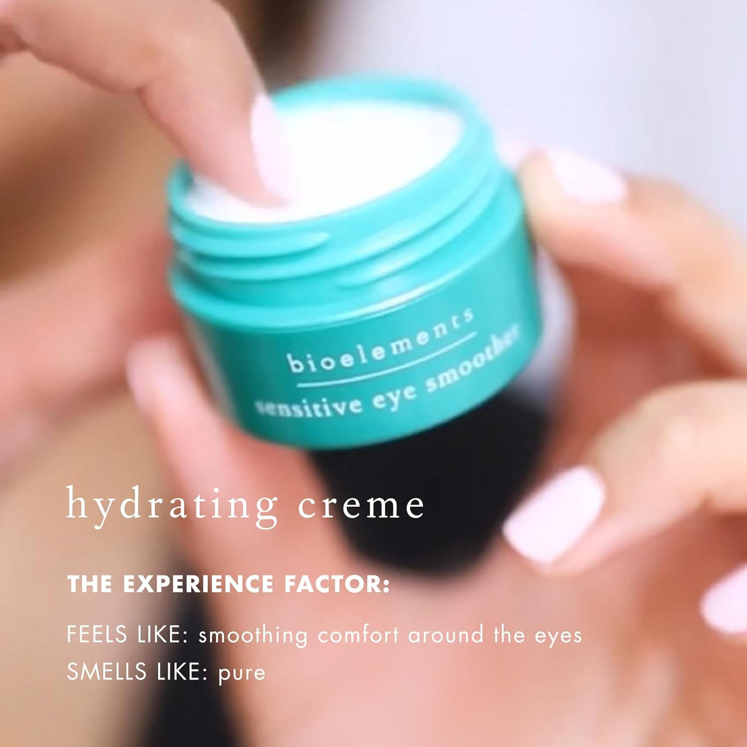 Bioelements Sensitive Eye Smoother - 0.5 Oz - Night Anti-Aging Eye Cream To Improve Darkness & Puffiness - Light & Non Greasy - Vegan, Gluten Free - Never Tested On Animals : Beauty & Personal Care