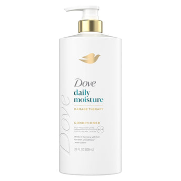 Dove Conditioner Daily Moisture For Dry Hair With Bio-Protein Care Technology And Hyaluronic Serum 28 Fl Oz