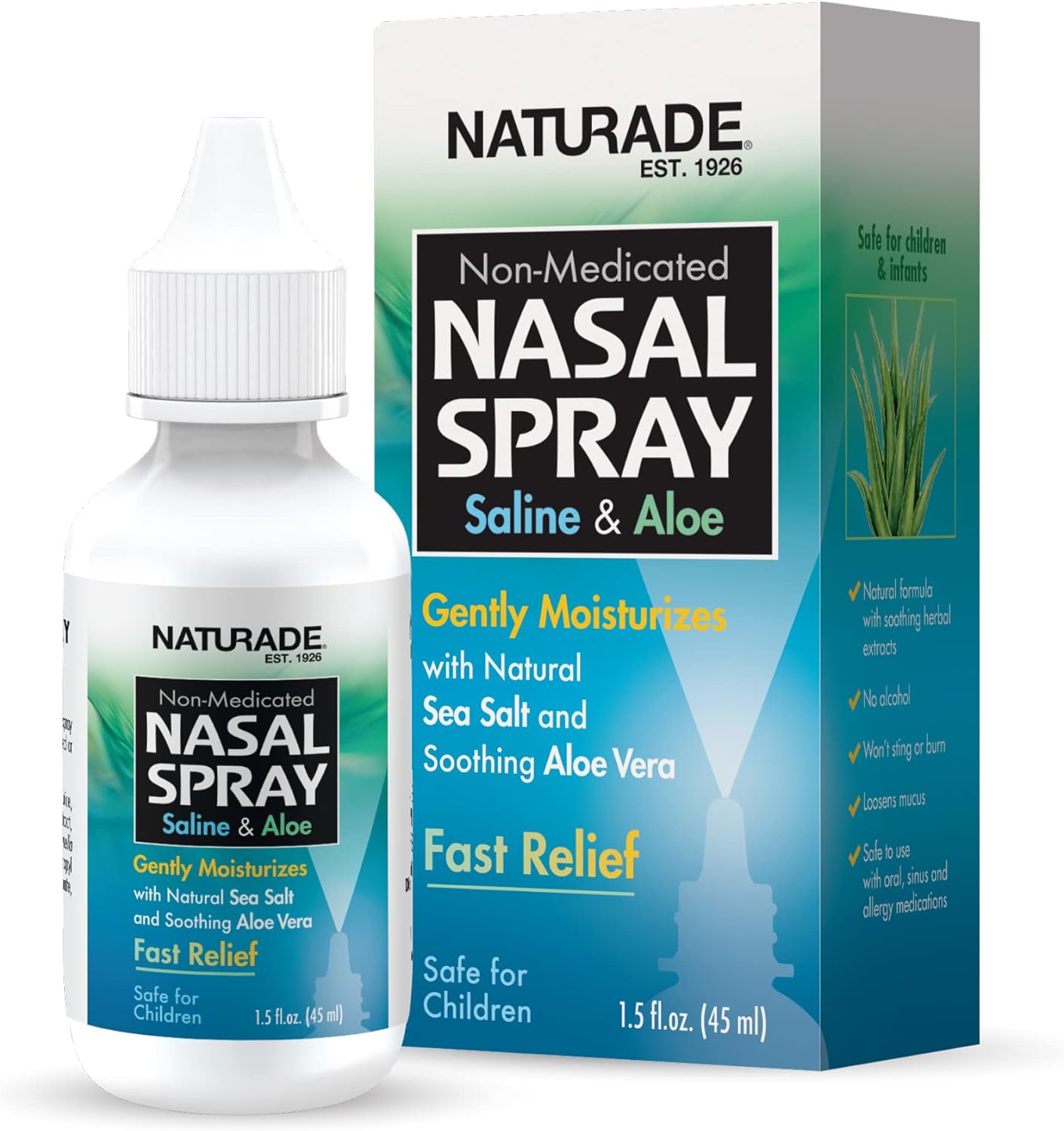 Naturade Saline and Aloe Nasal Spray ? 1.5 oz