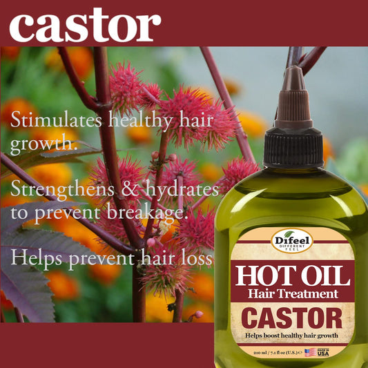 Difeel Castor Hot Oil Treatment 7.1 Oz