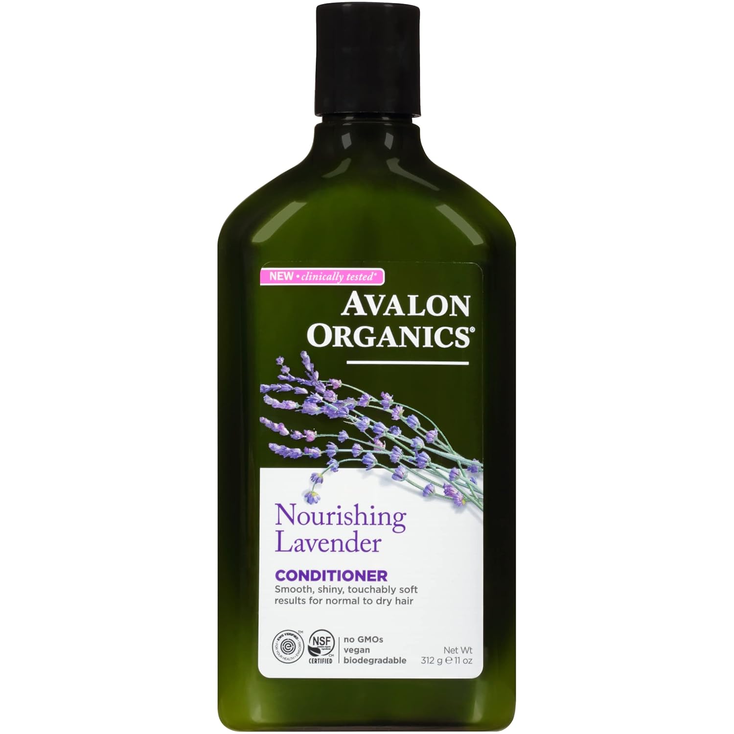 Avalon Organics Revitalizing Lavender Conditioner, For Smooth, Shiny, Touchably Soft Hair For Normal To Dry Hair, 11 Fluid Ounces