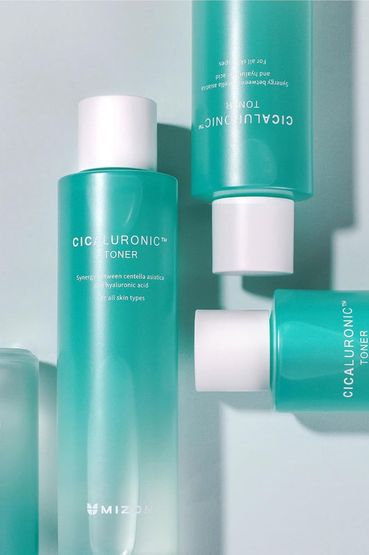 Mizon Cicaluronic Toner Centella Asiatica Hyaluronic Acid 90% Natural Ingredients Niacinamide Adenosine Long Lasting Hydration Korean Skincare (150Ml/5.07Fl Oz)