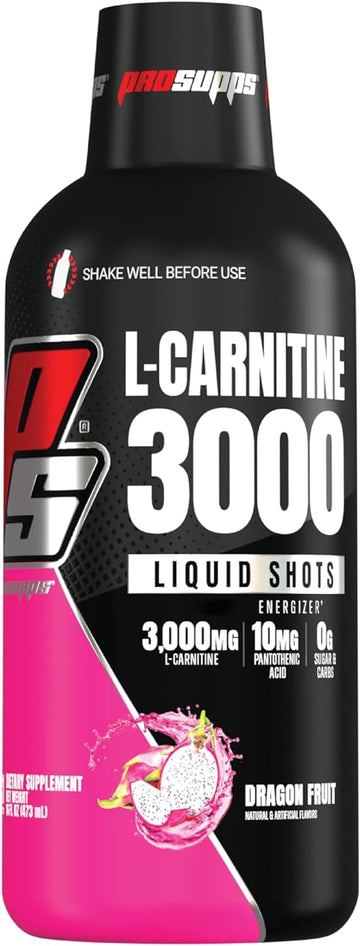PROSUPPS? L-Carnitine 3000 Liquid, Stimulant Free, (31 Servings, Dragon Fruit)