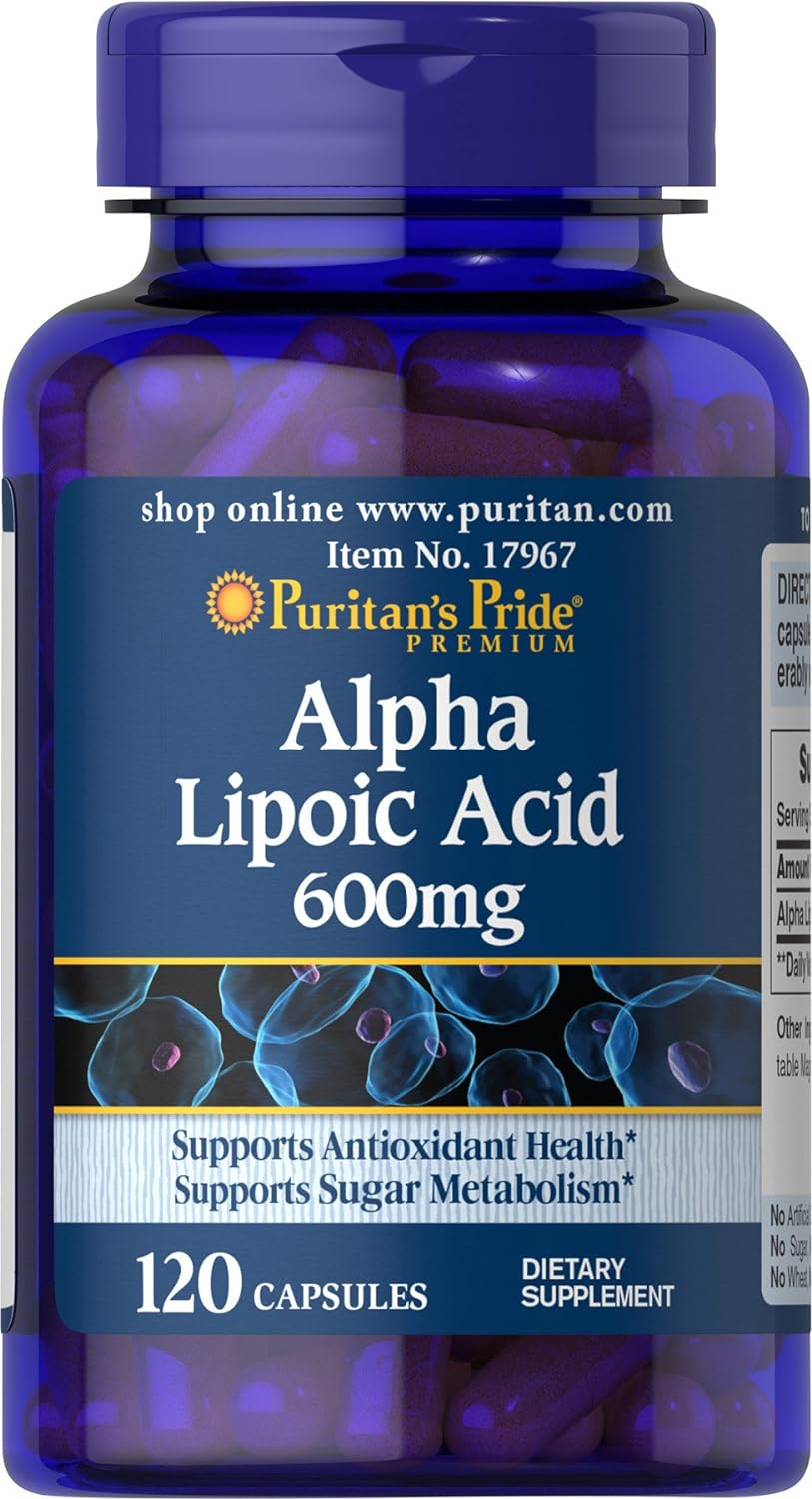 Puritan'S Pride Alpha Lipoic Acid 600 Mg, 120 Count
