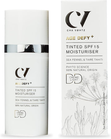 Green People Age Defy+ Tinted Dd Moisturiser Spf15 Medium - Colour Correcting Day Cream - Alcohol Free - Vegan, 30Ml