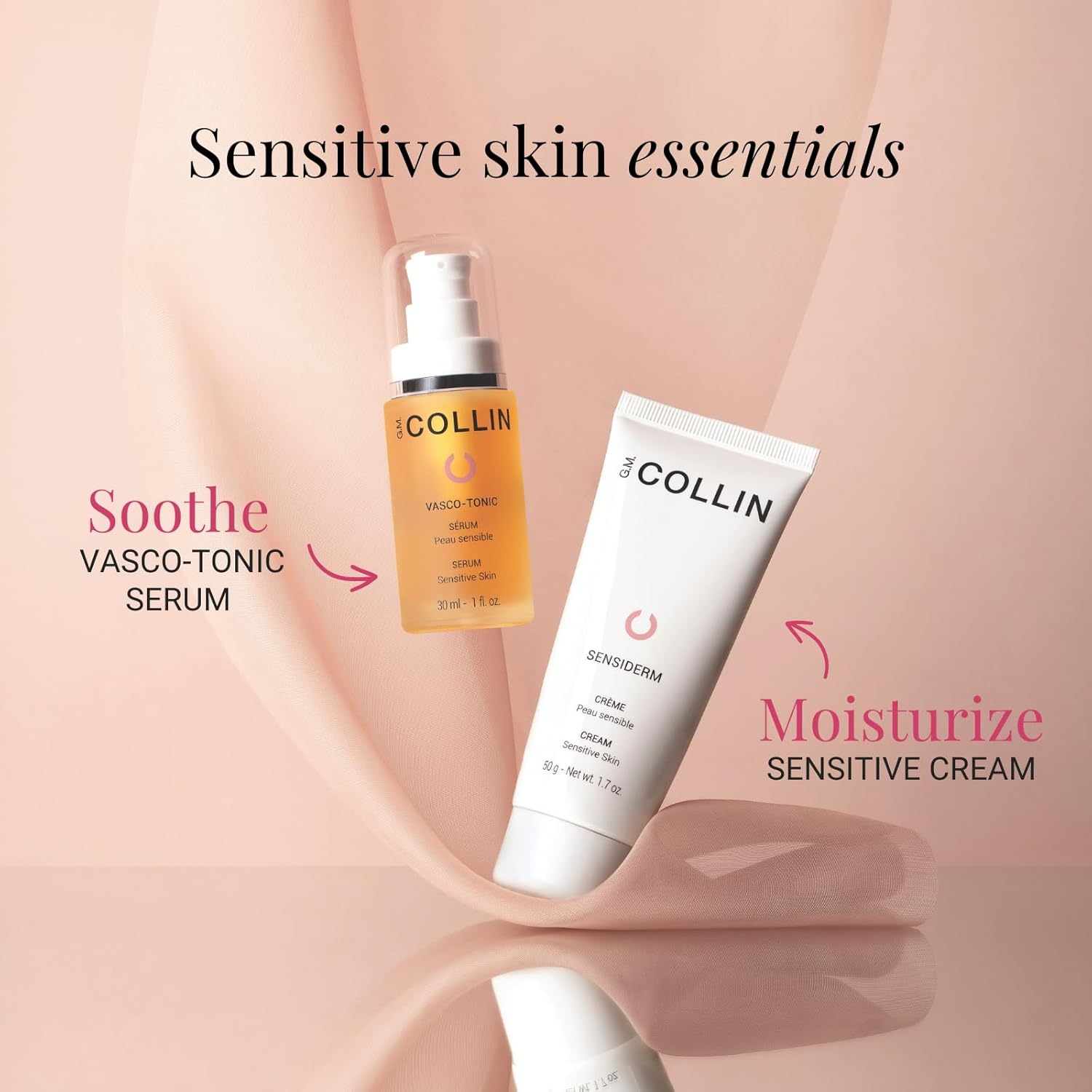 G.M. Collin Vasco-Tonic Serum | Hydrating Face Serum For Sensitive Skin Relief | Soothing Treatment To Help Reduce The Appearance Of Facial Redness : Beauty & Personal Care