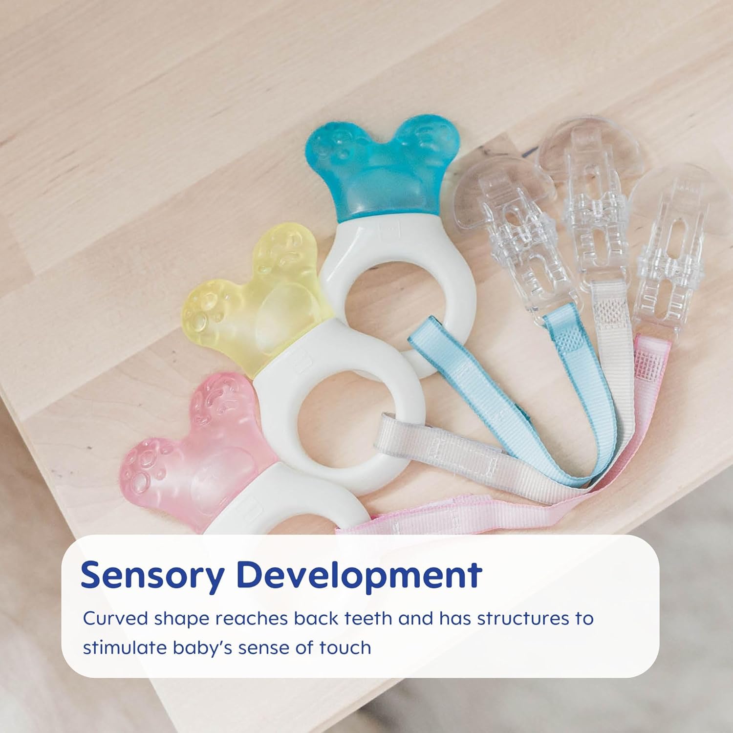 Mini Cooler Teether With Clip, Girl, 2+ Months, 1-Count : Baby Teether Toys : Baby