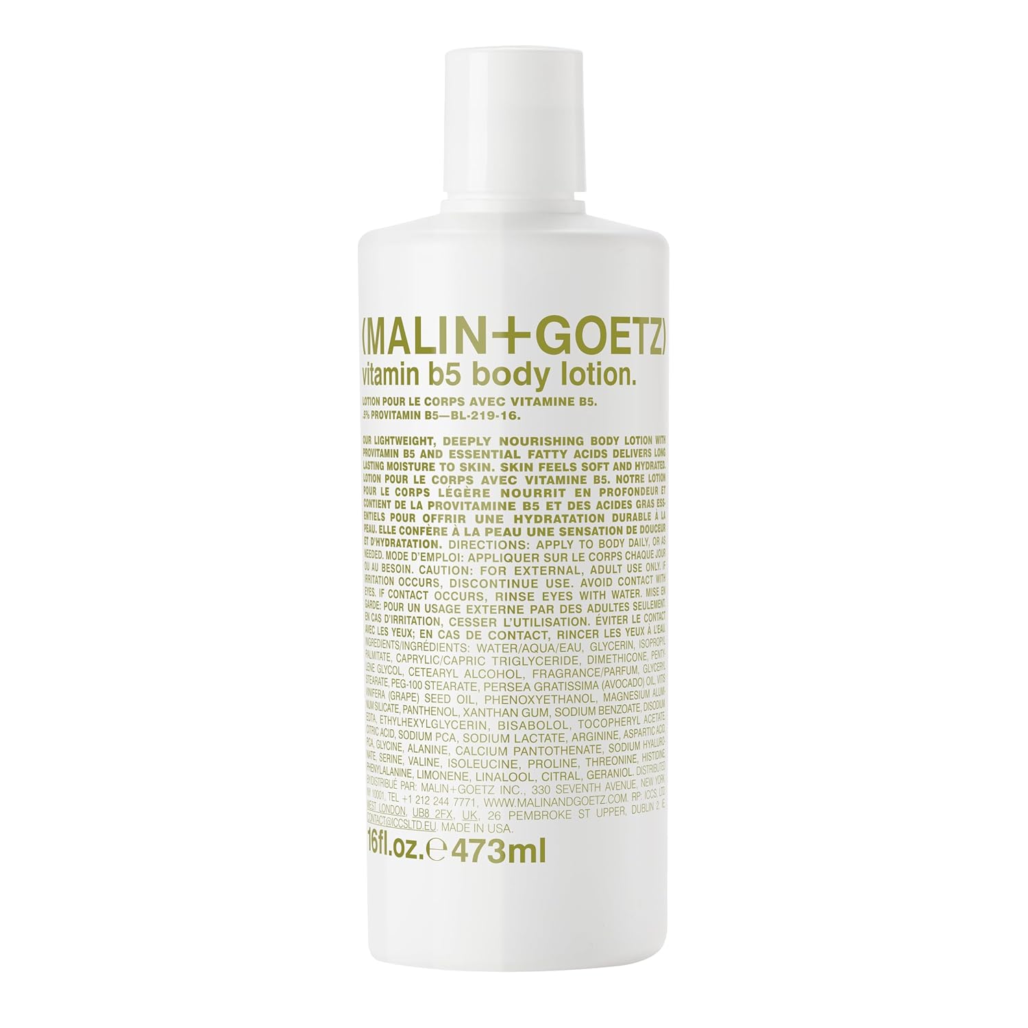 Malin + Goetz Vitamin B5 Body Lotion For Women & Men An Everyday Essential To Heal All Skin Types. Vegan & Cruelty-Free