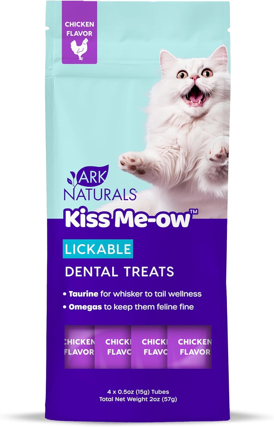 Ark Naturals, Kiss Me-Ow Lickable Chicken, 2 Oz