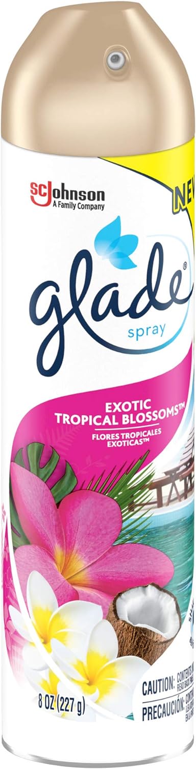 Glade Air Freshener, Room Spray, Exotic Tropical Blossoms, 8 Oz : Health & Household