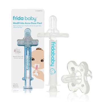 Frida Baby Medicine Pacifier, Medi Frida Baby Medicine Syringe & Accu-Dose Pacifier, Baby Medicine Dispenser For Mess & Fuss Free Use