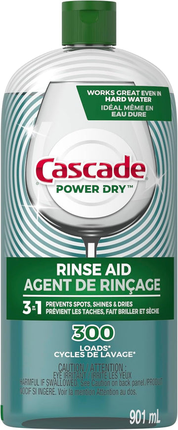 Cascade Rinse Aid Platinum, Dishwasher Rinse Agent, Regular Scent, 30.5 Fl Oz (Pack Of 1)