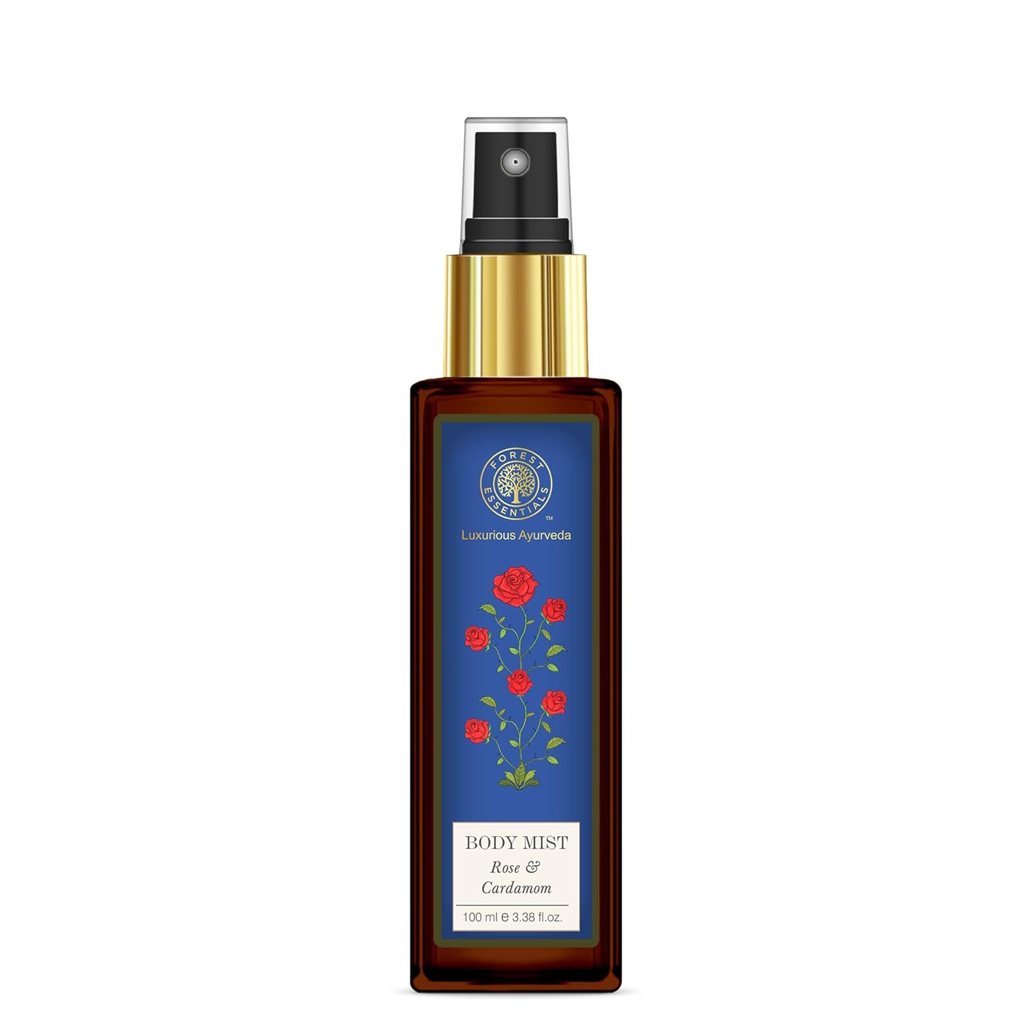 Forest Essentials Rose And Cardamom Body Mist, 100Ml