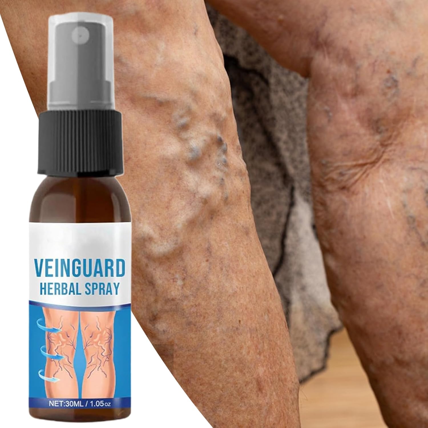 Veinguard Her-Bal Spray, 30Ml Natural Plant Vein Soothing Spray, Veinhealing Varicose Vein Treat-Ment For Legs, Improve Appearance For All Skin Types