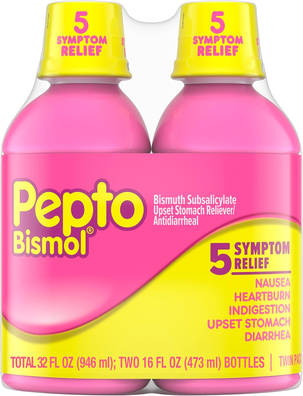 Pepto-Bismol Regular Strength Liquid - Total: 32 Oz (16 Oz X 2)