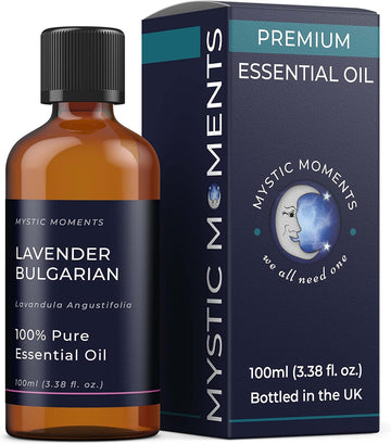 Mystic Moments | Lavender Bulgarian Essential Oil 100Ml - Pure & Natural Oil For Diffusers, Aromatherapy & Massage Blends Vegan Gmo Free