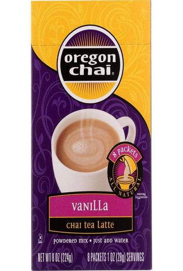 Oregon Chai Kerry Vanilla Dry Mixes, 8 Count (Pack Of 1)