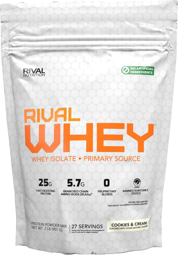 Naturally Flavored Rival Whey - Cookies And Cream 2Lb