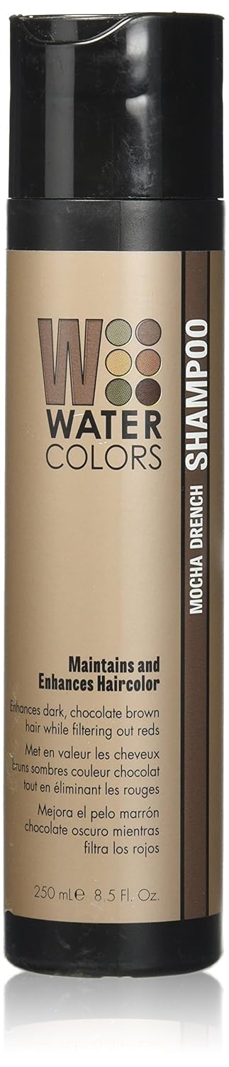 Watercolors Color Depositing Sulfate & Paraben Free Shampoo, Maintains & Enhances Haircolor- Mocha Drench 8.5 Fl Oz. : Hair Shampoos : Beauty & Personal Care