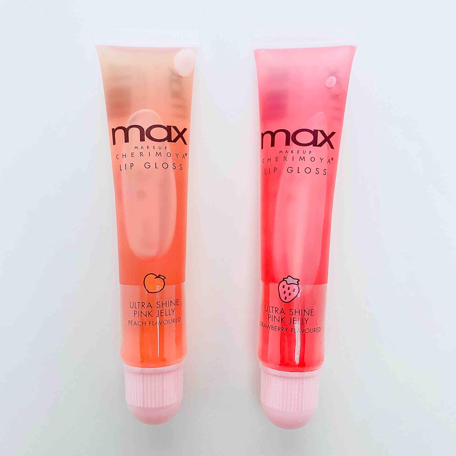 Cherimoya (6Pack) Max Makeup Pink Jelly Peach Lip Gloss : Beauty & Personal Care