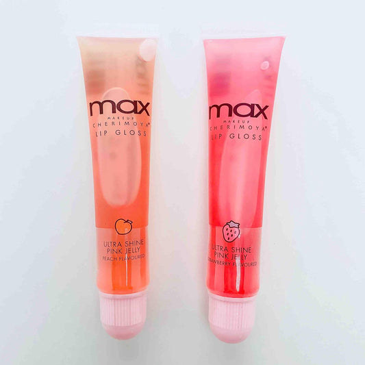 Cherimoya (6Pack) Max Makeup Pink Jelly Peach Lip Gloss : Beauty & Personal Care