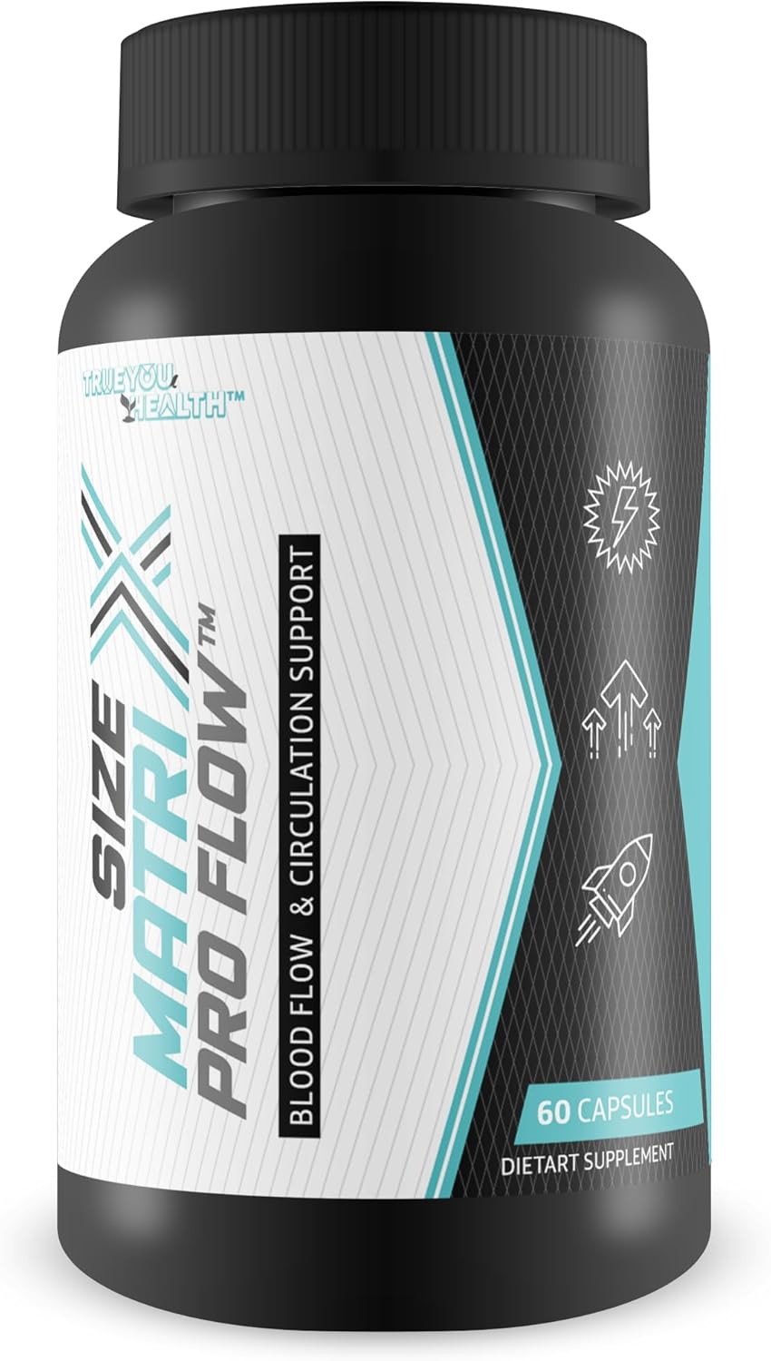 Size Matrix Pro Flow - Our Best Blood Flow Supplement - Blood Circulation Supplements - Blood Circulation Supplements For Men - Blood Circulation Supplements For Women - Poor Circulation Supplements