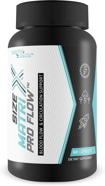 Size Matrix Pro Flow - Our Best Blood Flow Supplement - Blood Circulation Supplements - Blood Circulation Supplements For Men - Blood Circulation Supplements For Women - Poor Circulation Supplements