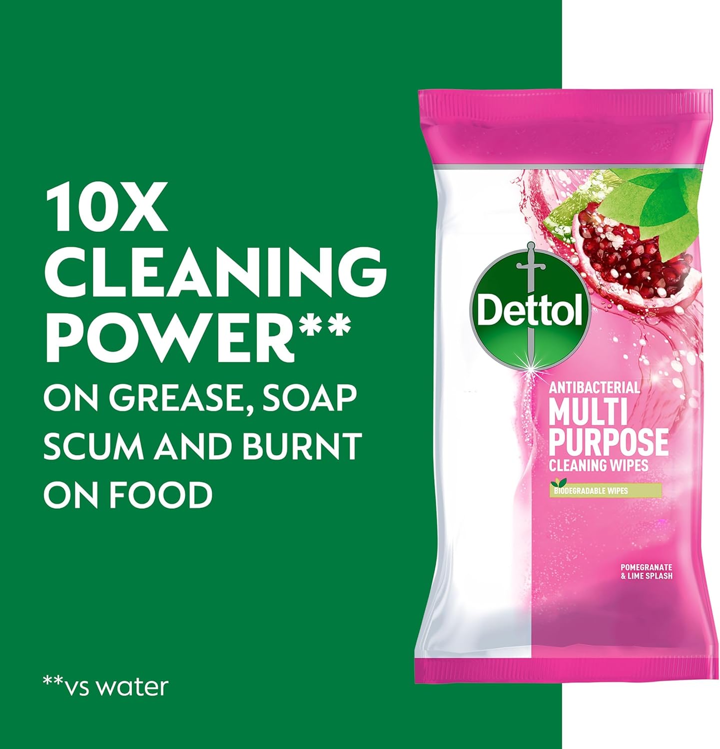 Dettol Antibacterial Multipurpose Disinfectant Wipes, Pomegranate Scent, 5 Pack of 70 (Total 350), Germ Protection, Surface Cleaner, Hygienic, Convenient, Fresh Fragrance : Amazon.co.uk: Grocery