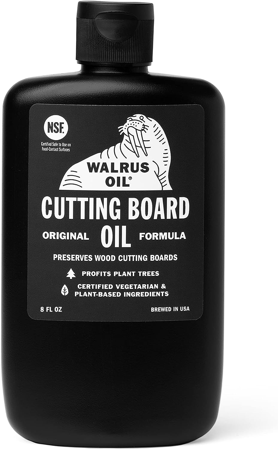 WALRUS OIL - Cutting Board Oil and Wood Butcher Block Oil, 8 oz Bottle, FDA Food-Safe