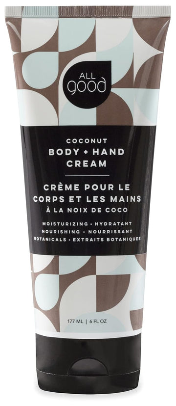 All Good Hand & Body Lotion W/Essential Oils - Moisturizing Organic Lotion W/Calendula, Cocoa Butter, Coconut & Rose Hip Oil - Non Gmo - Vegan - 6 Oz (Coconut)