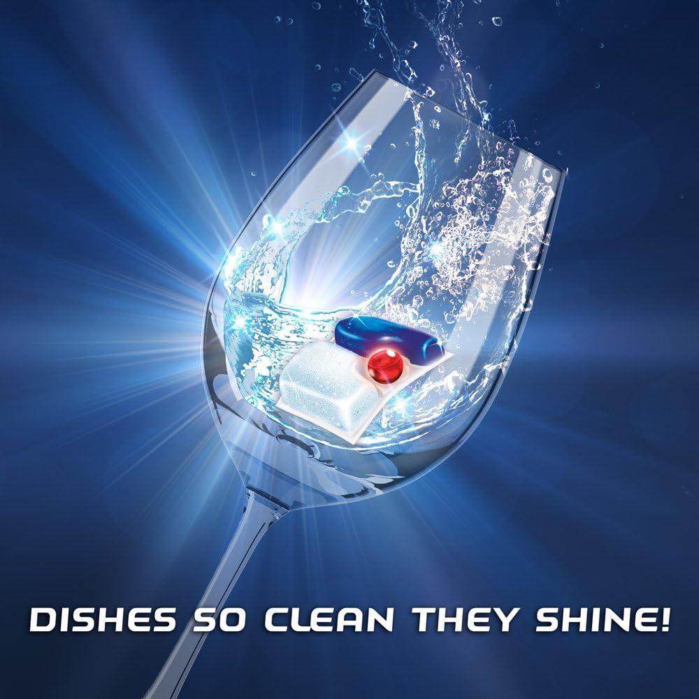 Finish - Quantum with Activblu technology - 120ct (8x15ct) - Dishwasher Detergent - Powerball - Ultimate Clean and Shine - Dishwashing Tablets - Dish Tabs : Health & Household