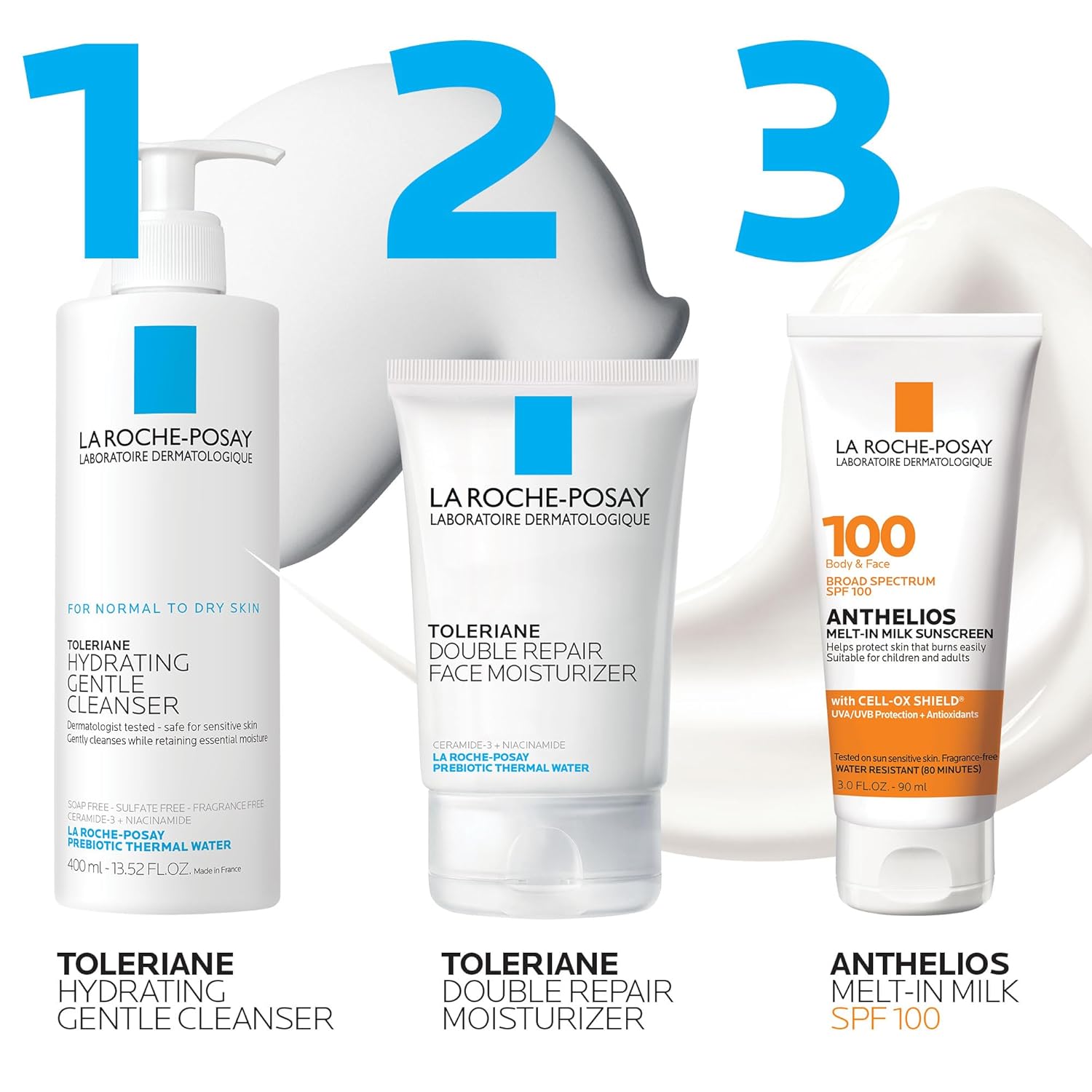 La Roche-Posay Anthelios Melt-In Milk Sunscreen Spf 100, Sunscreen For Body & Face, Broad Spectrum Spf + Antioxidants, Oil Free, For Sun Sensitive Skin, Oxybenzone Free : Beauty & Personal Care