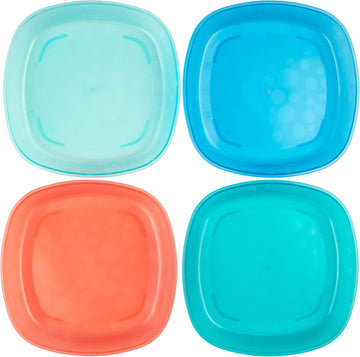 Dr. Brown'S Stackable Plates For Toddlers And Babies, Bpa Free, 4-Pack, 4M+