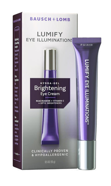 Lumify Eye Illuminations Cleansing Water & Eye Makeup Remover, 3-In-1 Micellar Water Contains Hyaluronic Acid, Vitamin C & Niacinamide, Hypoallergenic, Removes Waterproof Makeup, 5.4 Oz (160 Ml)