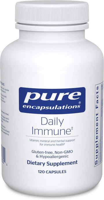 Pure Encapsulations Daily Immune | Comprehensive Immune Formula With Vitamin, Mineral, And Herbal Support | 120 Capsules