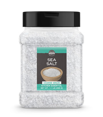 Birch & Meadow Coarse Grain Sea Salt, 1.1 Lb, Kitchen Essential, Cooking & More