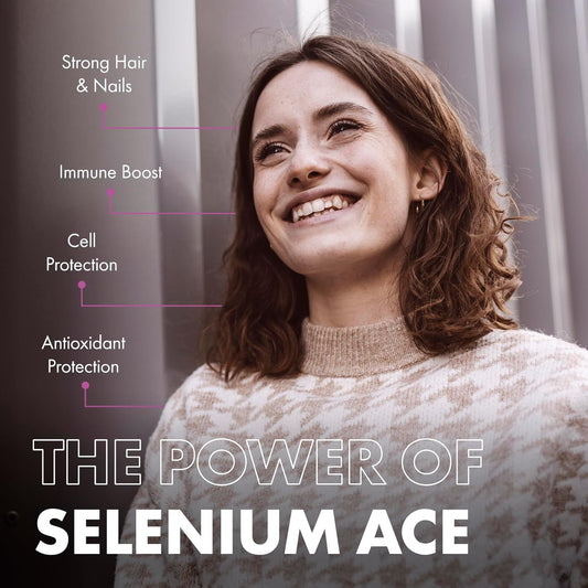 Incite Nutrition Selenium Tablets 200Mcg. 12 Month Supply Of Essential Mineral Supplements. Selenium Nail Supplements With Vitamins A, C And E, To Combat Oxidative Stress