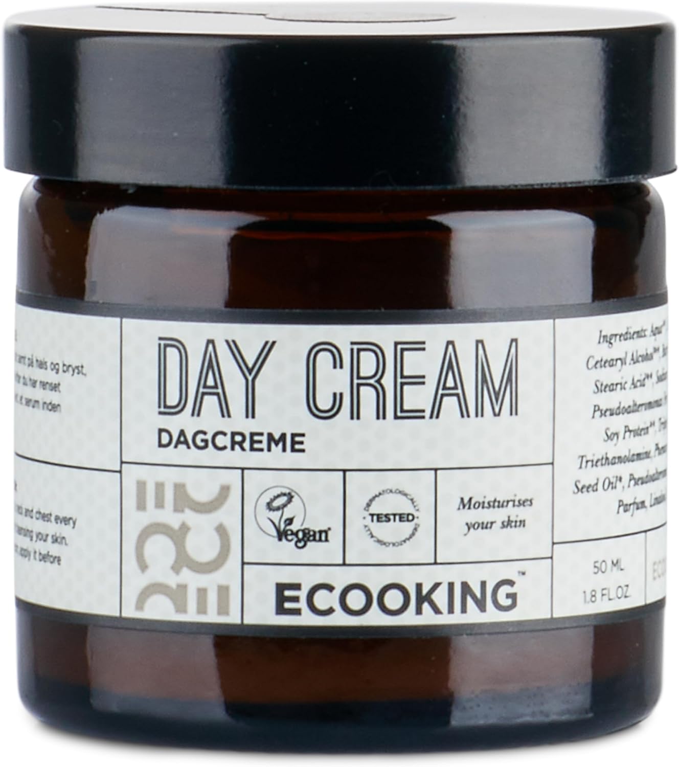 Ecooking Hydrating & Moisturising Day Cream 50Ml With Hyaluronic Acid & Vitamin E | Anti Aging Face Cream | Nourishing Skincare With Natural & Organic Ingredients