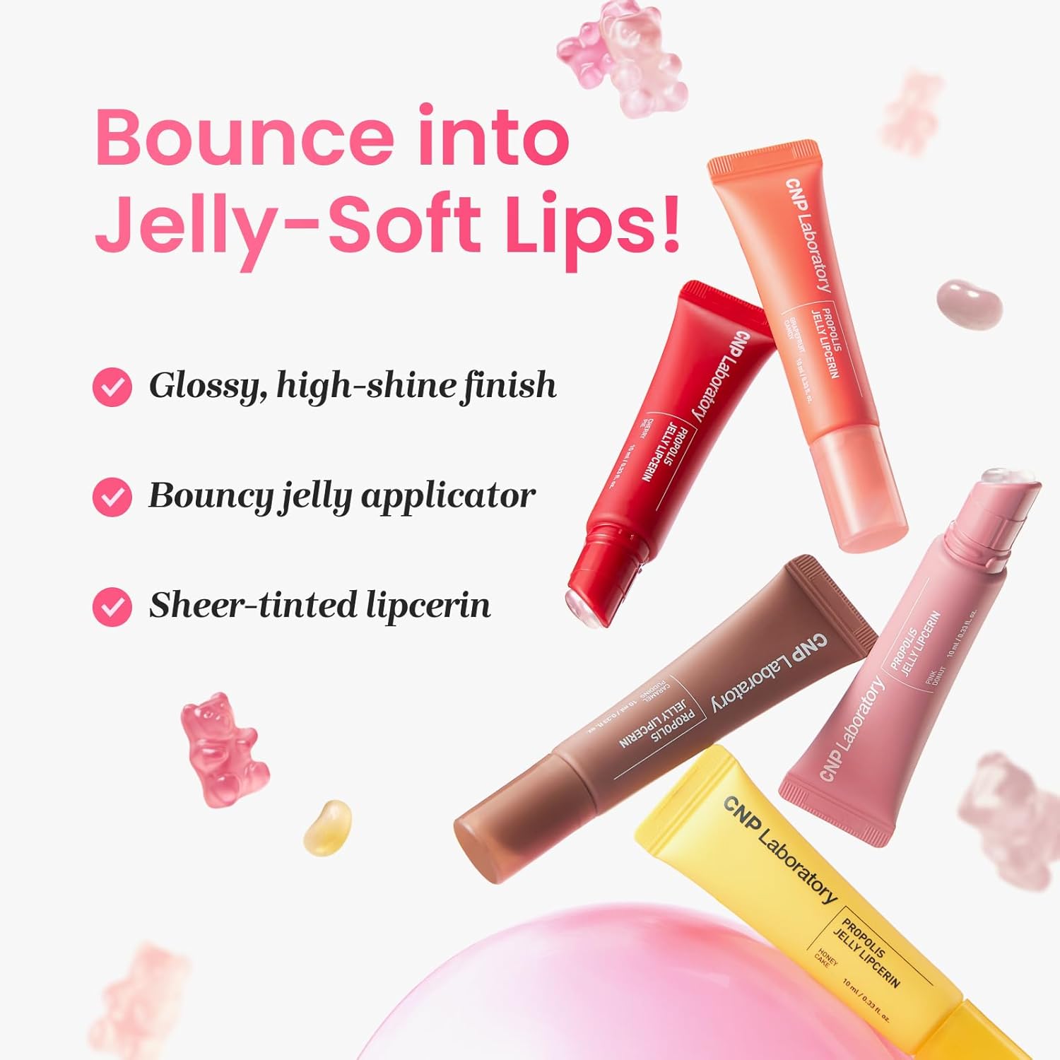 Cnp Propolis Jelly Tinted Lipcerin™ - 03 Caramel Pudding, Hydrating Lip Balm & Gloss With Manuka Honey + Hyaluronic Acid, Korean Skincare, 0.3 Fl.Oz. : Beauty & Personal Care