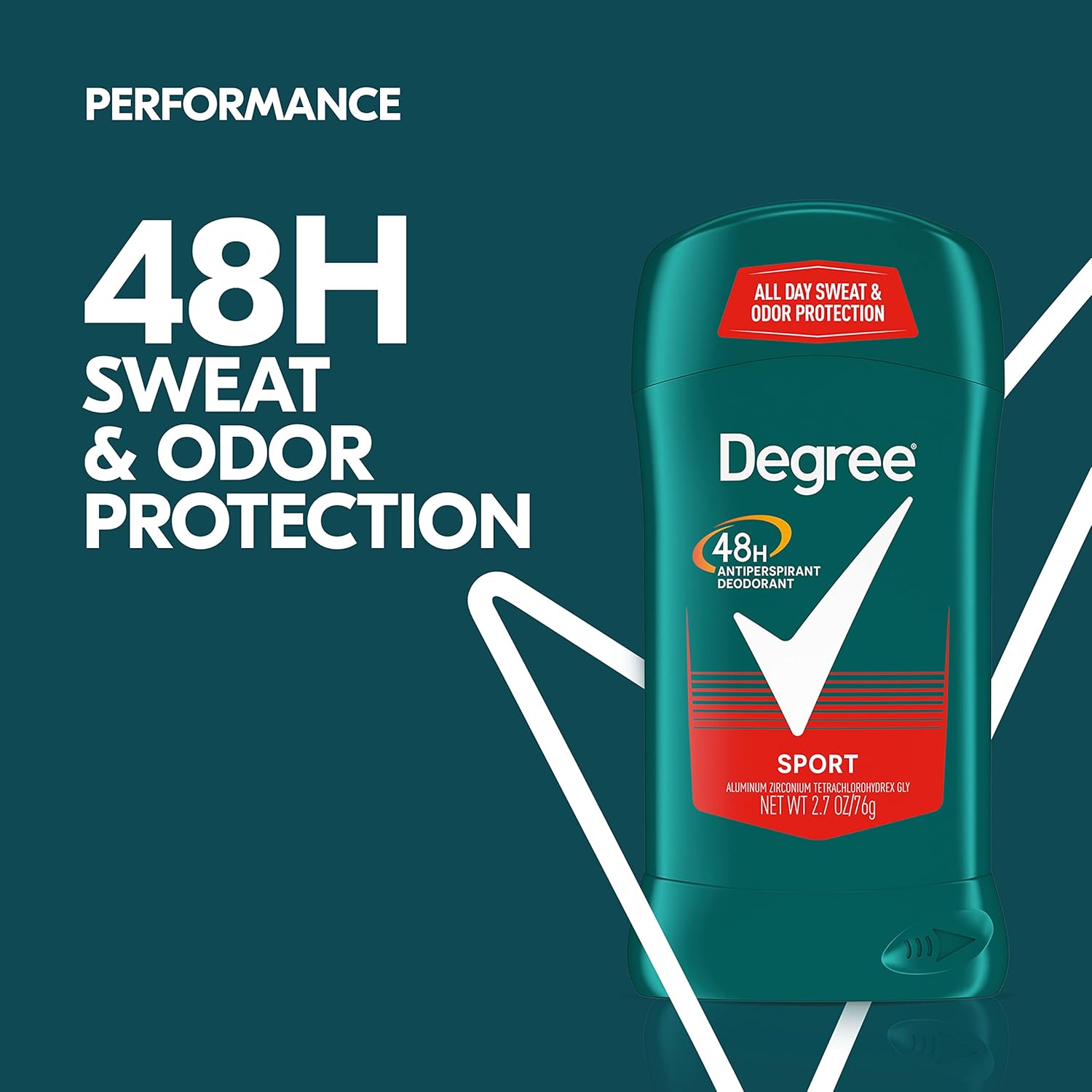 Degree Men Original Antiperspirant Deodorant for Men, Pack of 4, 48-Hour Sweat and Odor Protection, Sport 2.7 oz : Beauty & Personal Care