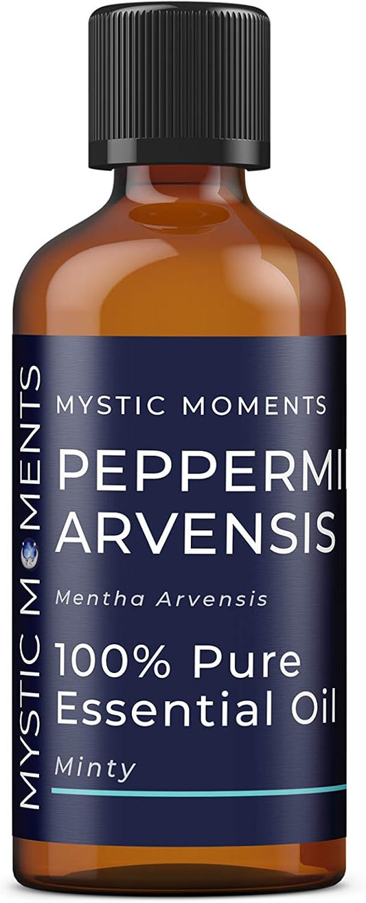 Mystic Moments | Peppermint Arvensis Essential Oil 10Ml - Pure & Natural Oil For Diffusers, Aromatherapy & Massage Blends Vegan Gmo Free