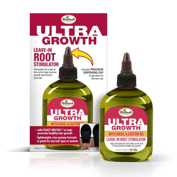 Difeel Ultra Hair Growth Oil Infused With Basil And Castor Oil 7.1 Ounce